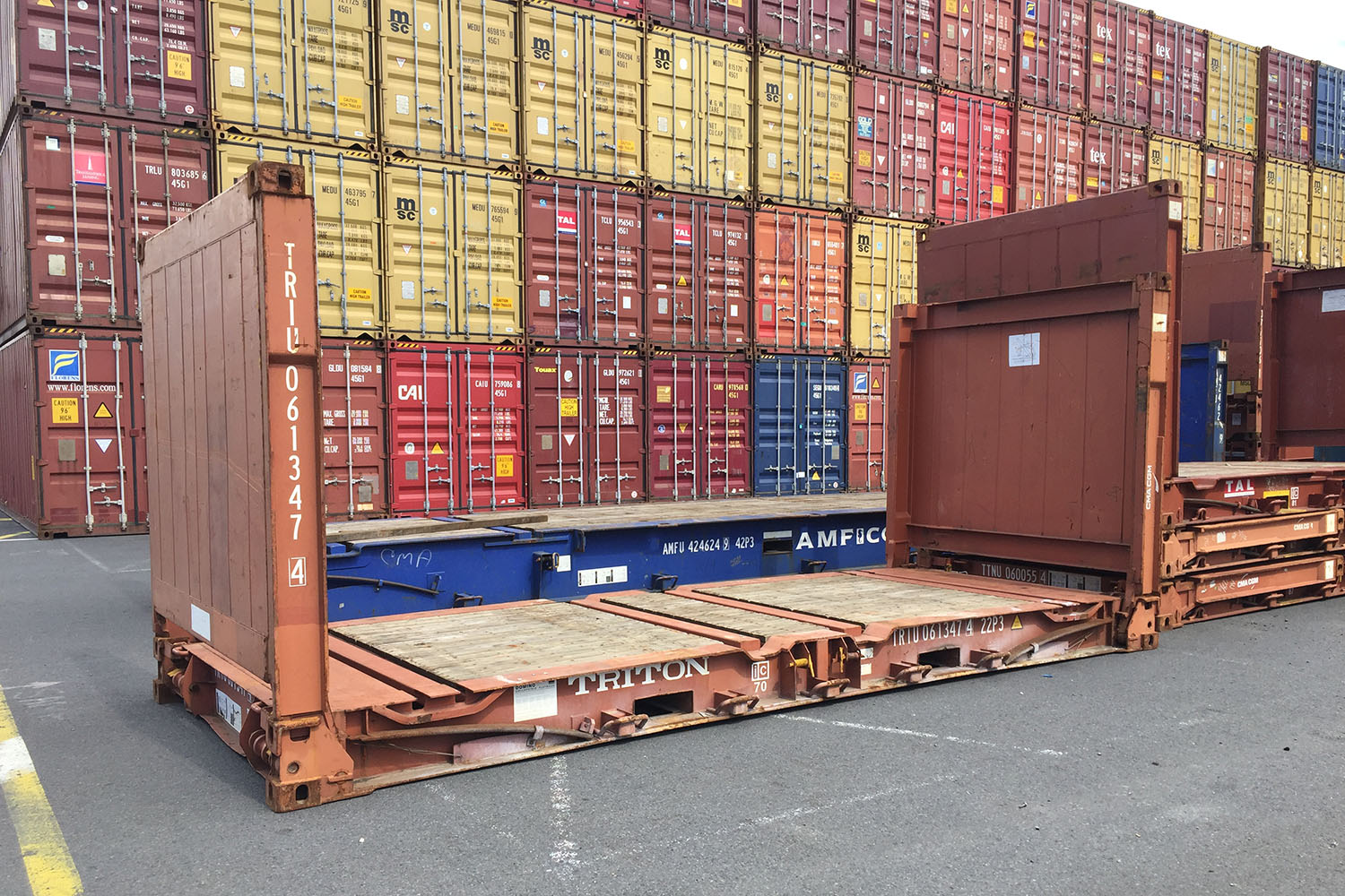 Container Flat de 20'
