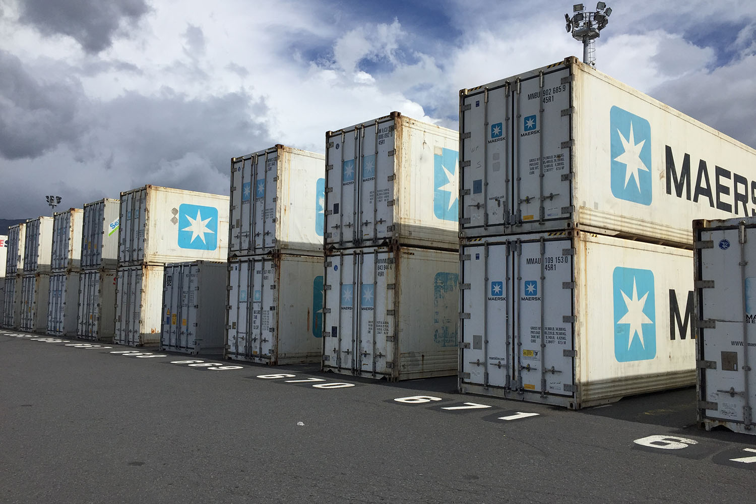Containers Frigo à quai