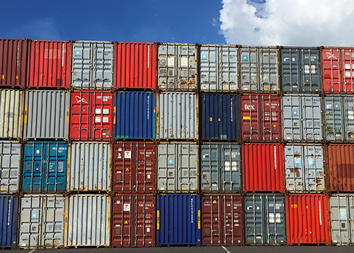 Stockage de containers